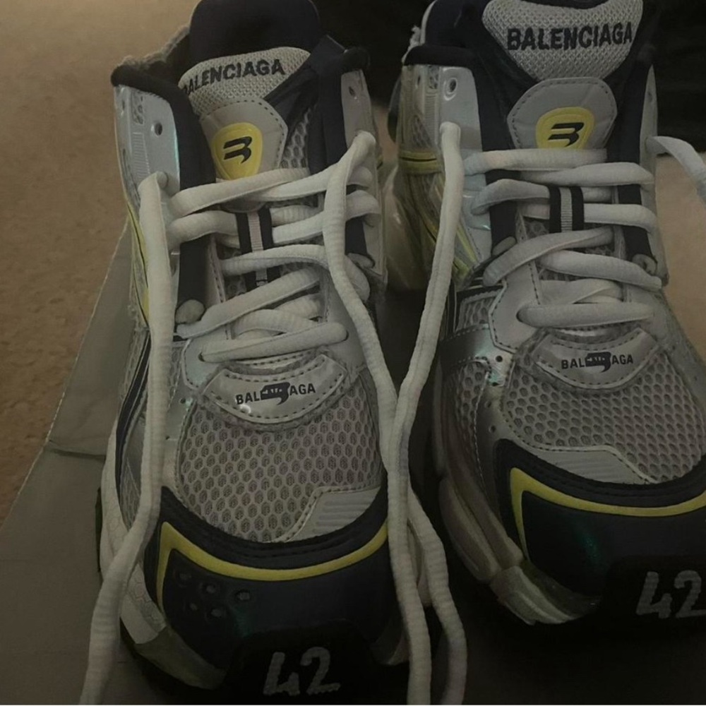 Balenciaga runner sneaker blue/yellow - Picture 2 of 4
